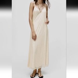 zara beaded tunic dress Sheer-Waist Short Bead Cocktail Dress with Side Drape– PromGirl